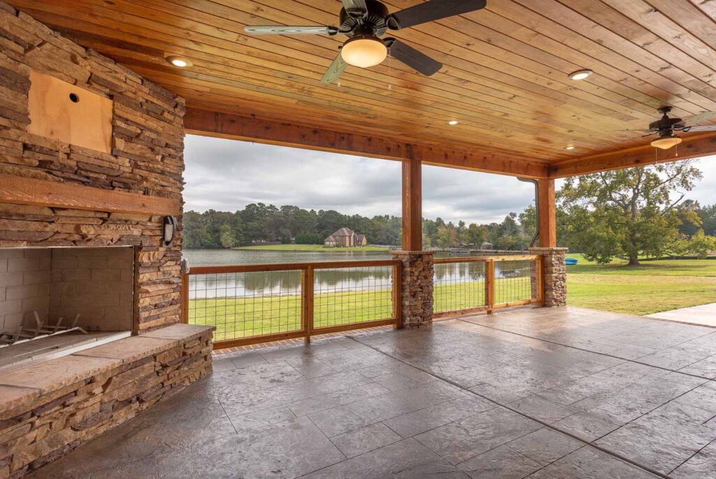 porch and water